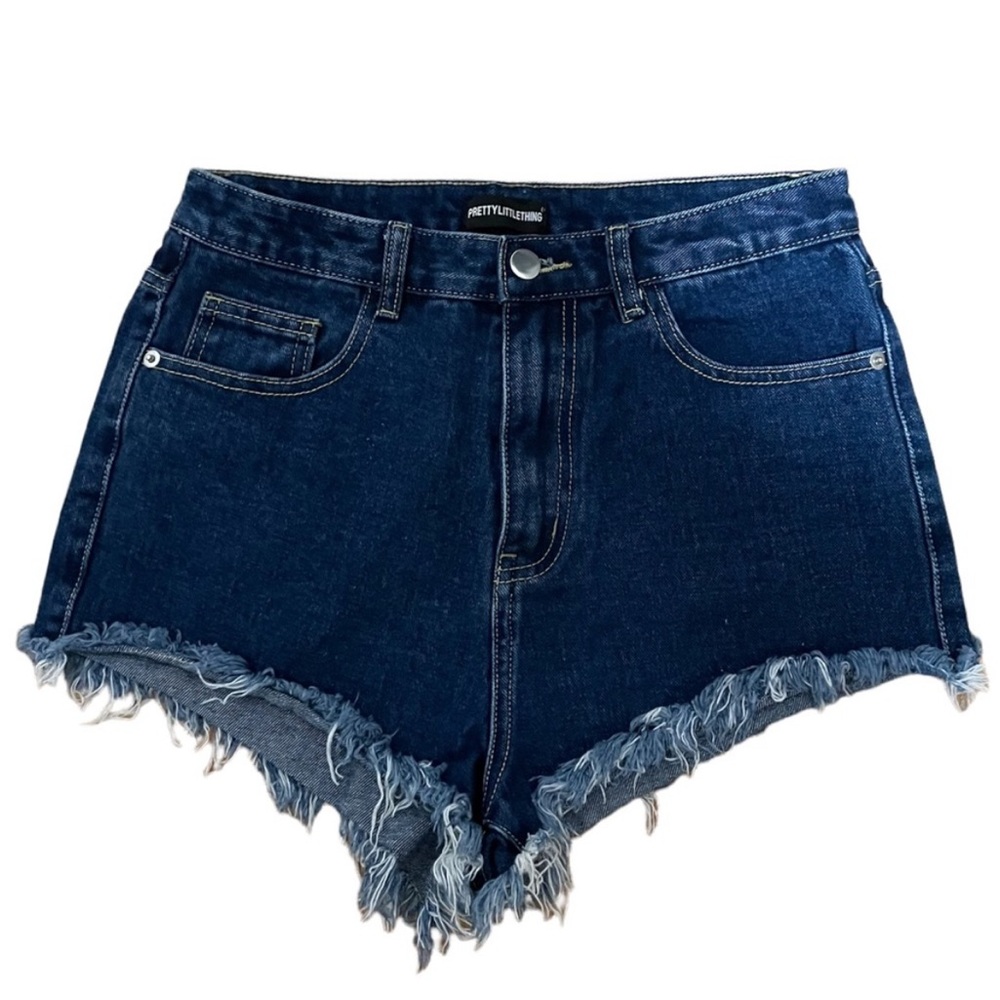 PrettyLittleThing Women's Blue Denim Shorts size 10 UK